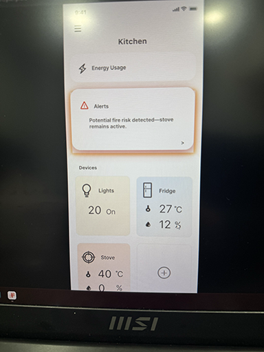 Something that is also happening when an alert is popping up is the device display is moving down on the screen to allow for more room and not overlap of the alert message and the devices for a more clean design look.       