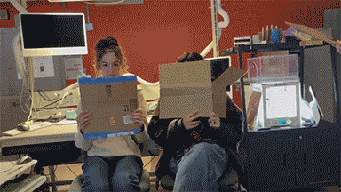 We had two people acting as the stove and the new interactive feature, one person unboxing and setting up the stove, one person narrating and acting as the set up video and other person's video and cooking an egg on the stove top.